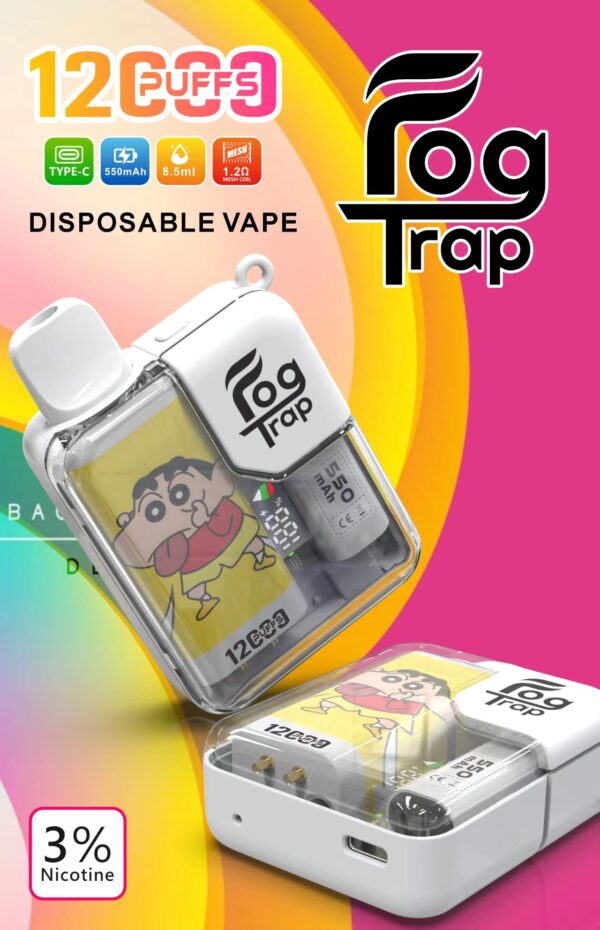 Fog Trap💗蠟筆小新x拉布布聯名款 拋棄式電子煙 12000口💗